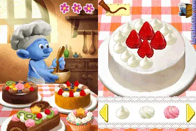 The Smurfs gameplay screenshot on DS
