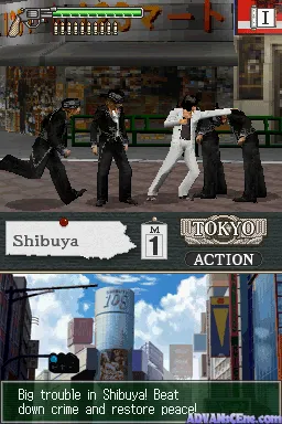 Tokyo Beat Down gameplay screenshot on DS