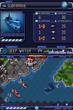 Tom Clancy's EndWar gameplay screenshot on DS