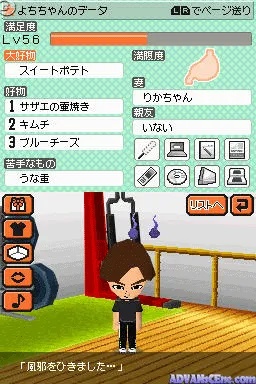 Tomodachi Collection gameplay screenshot on DS