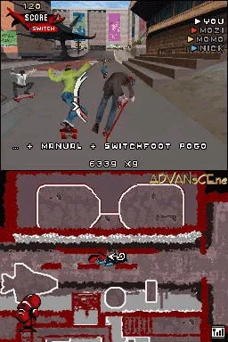 Tony Hawk's Proving Ground gameplay screenshot on DS