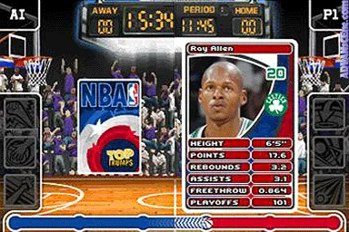 Top Trumps: NBA All Stars gameplay screenshot on DS