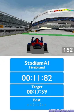 TrackMania Turbo gameplay screenshot on DS