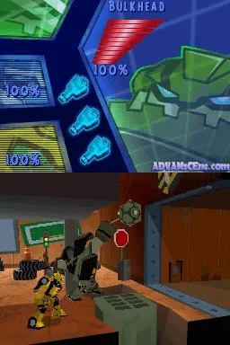 Transformers Animated: The Game gameplay screenshot on DS