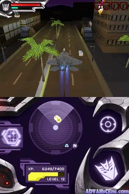 Transformers Decepticons gameplay screenshot on DS