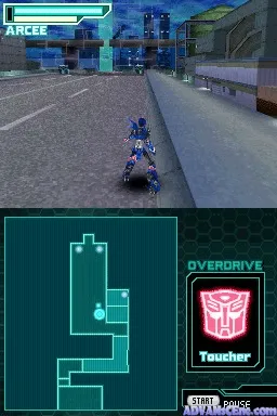 Transformers: Prime – The Game gameplay screenshot on DS