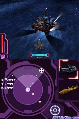Transformers Revenge of the Fallen: Autobots gameplay screenshot on DS