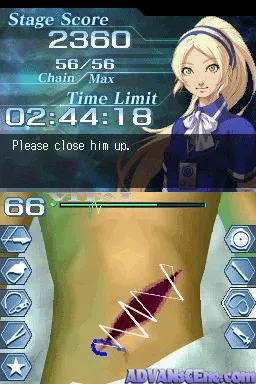 Trauma Center: Under the Knife 2 gameplay screenshot on DS