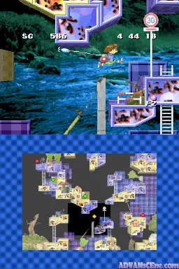 Umihara Kawase Shun gameplay screenshot on DS