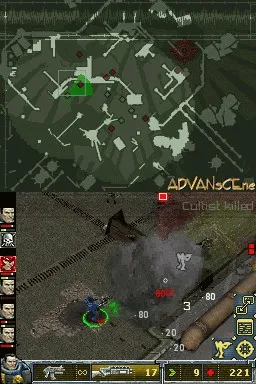 Warhammer 40,000: Squad Command gameplay screenshot on DS