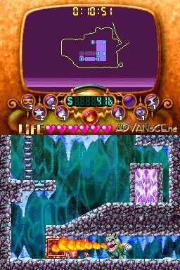 Wario: Master of Disguise gameplay screenshot on DS