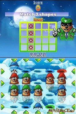 Whac-A-Mole gameplay screenshot on DS