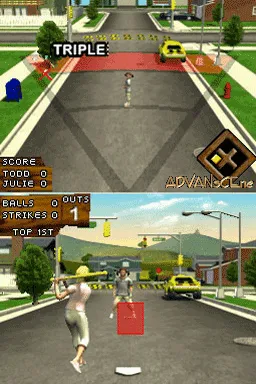 Wiffle Ball gameplay screenshot on DS