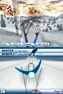 Winter Sports 2: The Next Challenge gameplay screenshot on DS
