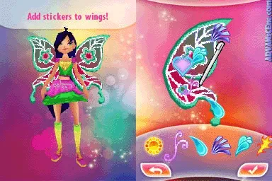 Winx Club: Magical Fairy Party gameplay screenshot on DS