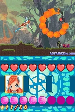 Winx Club: Mission Enchantix gameplay screenshot on DS