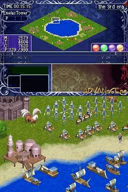 Ys Strategy gameplay screenshot on DS