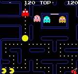 Pac-Man gameplay screenshot on NGPC