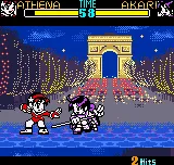 SNK Gals' Fighters gameplay screenshot on NGPC