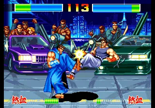 Aggressors of Dark Kombat gameplay screenshot on Neo Geo