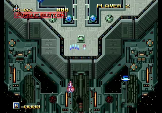 Alpha Mission II gameplay screenshot on Neo Geo