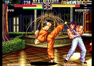 Art of Fighting 2 gameplay screenshot on Neo Geo