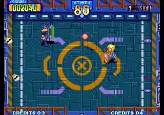 Battle Flip Shot gameplay screenshot on Neo Geo