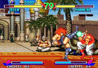 Breakers gameplay screenshot on Neo Geo