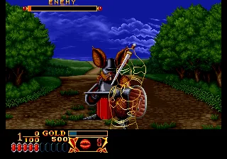 Crossed Swords gameplay screenshot on Neo Geo