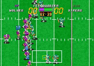 Football Frenzy gameplay screenshot on Neo Geo