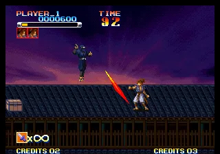Ganryu gameplay screenshot on Neo Geo