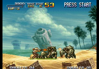 Metal Slug 3 gameplay screenshot on Neo Geo