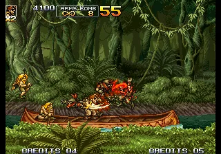 Metal Slug 5 gameplay screenshot on Neo Geo