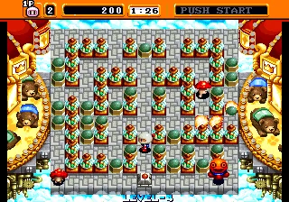 Neo Bomberman gameplay screenshot on Neo Geo