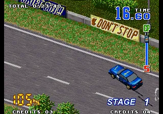 Neo Drift Out: New Technology gameplay screenshot on Neo Geo