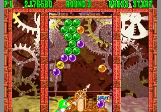 Puzzle Bobble 2 gameplay screenshot on Neo Geo