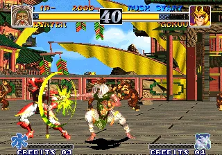 Ragnagard gameplay screenshot on Neo Geo