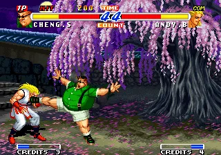 Real Bout Fatal Fury 2: The Newcomers gameplay screenshot on Neo Geo