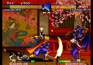 Samurai Shodown III gameplay screenshot on Neo Geo