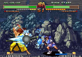 Samurai Shodown V Special gameplay screenshot on Neo Geo