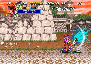 Sengoku 2 gameplay screenshot on Neo Geo
