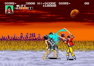 Sengoku gameplay screenshot on Neo Geo