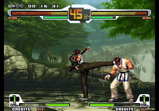 SNK vs. Capcom: SVC Chaos gameplay screenshot on Neo Geo