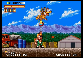 Spinmaster gameplay screenshot on Neo Geo