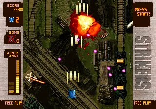 Strikers 1945 Plus gameplay screenshot on Neo Geo