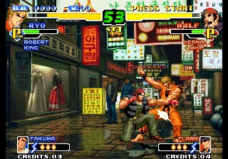 The King of Fighters 2000 gameplay screenshot on Neo Geo