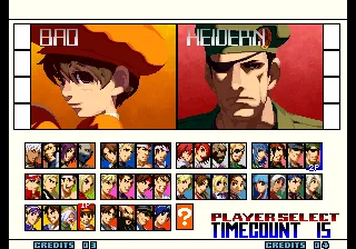 The King of Fighters 2001 gameplay screenshot on Neo Geo