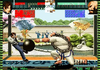 The King of Fighters 2002 gameplay screenshot on Neo Geo