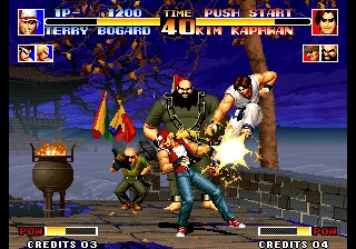 The King of Fighters '94 gameplay screenshot on Neo Geo