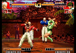 The King of Fighters '97 gameplay screenshot on Neo Geo